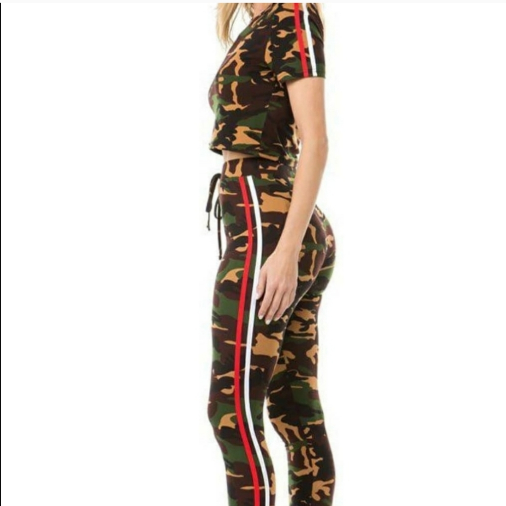 Brown Camo Two Piece
